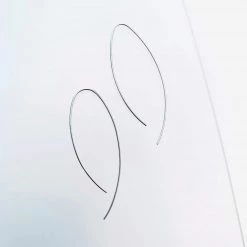 Mary K Silver Fine Curve Earrings All Jewellery