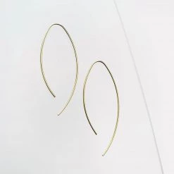Mary K Gold Fine Curve Earrings