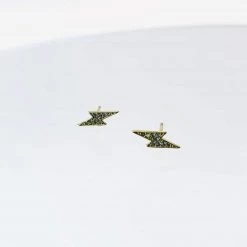 Mary K Gold Pave Flash Studs All Jewellery