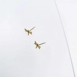Mary K Gold Dragonfly Studs All Jewellery