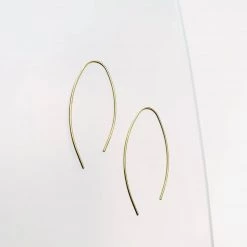 Mary K All Jewellery Gold Curve Earrings