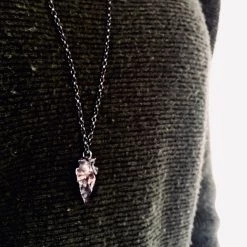 Ghost & Bonesetter Silver Oxidised Arrow Pendant