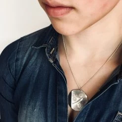 Ghost & Bonesetter Gold Plated Gealach Disc Pendant Necklaces