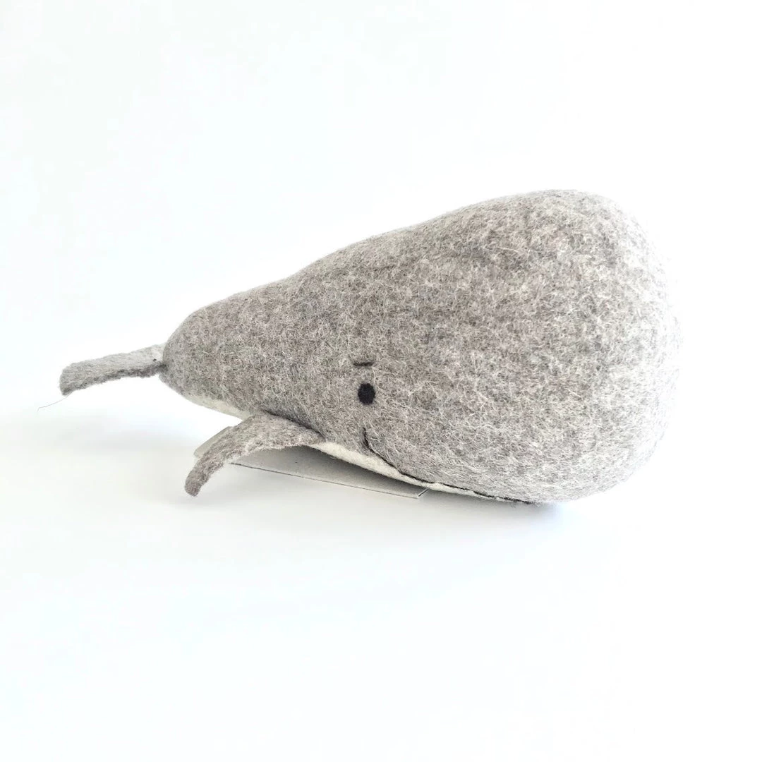 Heritage Gifts The WHALE - Felt Wool Animal Art By Flock Studio - Made In Dublin, Ireland