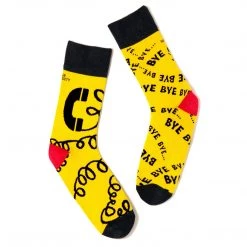 Irish Socksciety BYE BYE BYE - Funny Irish Socks Made In Ireland