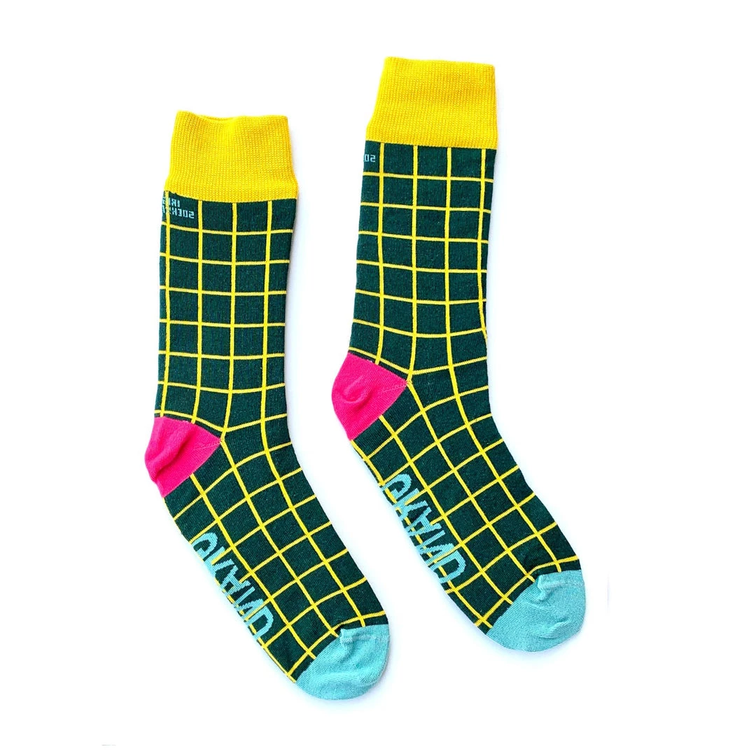 Irish Socksciety GRAND Green - Funny Irish Socks Made In Ireland