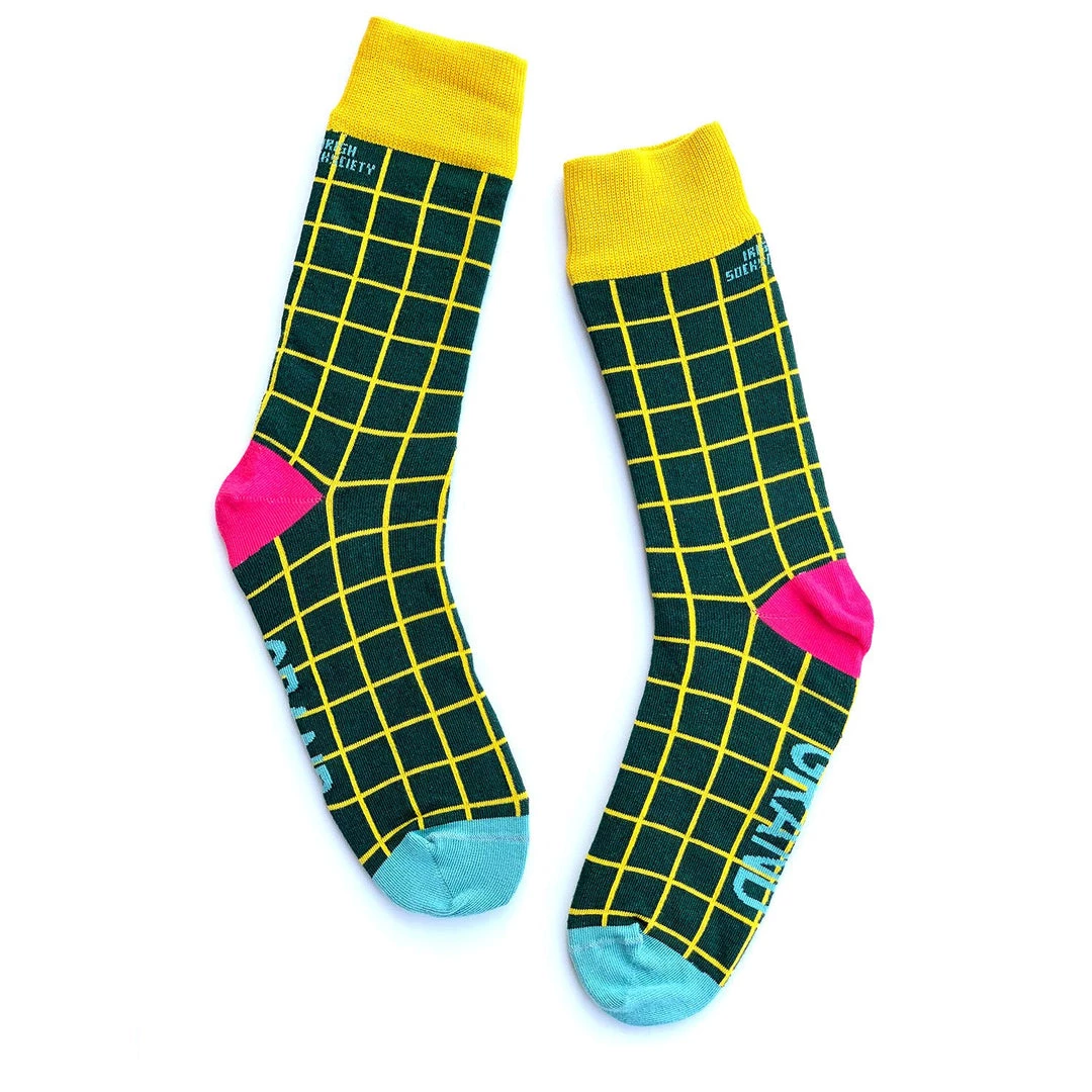 Irish Socksciety GRAND Green - Funny Irish Socks Made In Ireland