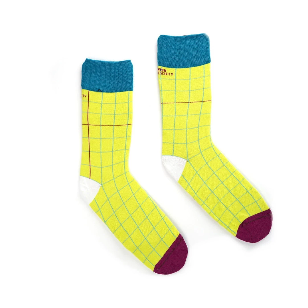 Irish Socksciety GRAND Lime - Funny Irish Socks Made In Ireland
