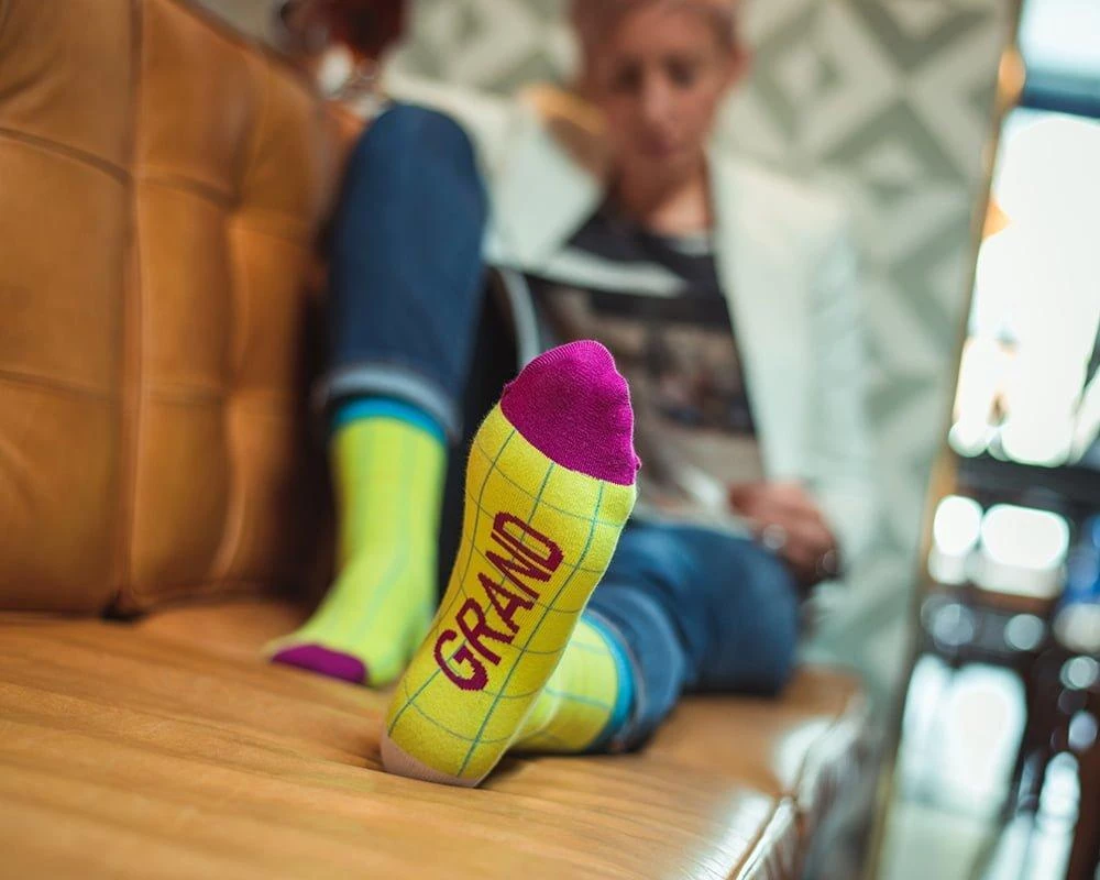 Irish Socksciety GRAND Lime - Funny Irish Socks Made In Ireland