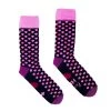 Irish Socksciety LOVE IS LOVE Blue With Pink Hearts - Single Pair Of Mens Socks