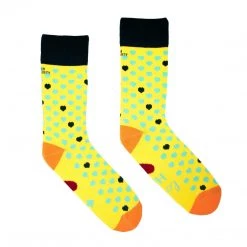 Irish Socksciety LOVE IS LOVE - Mainly Yellow - Single Pair Of Girls Socks