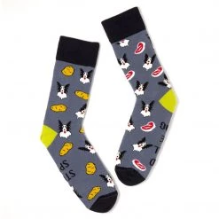 Irish Socksciety STEAK SPUDS AND PULL LIKE A DOG - Funny Irish Socks Made In Ireland