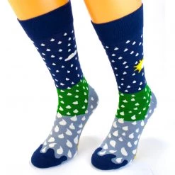 Irish Socksciety SUNNY SPELLS AND SCATTERED SHOWERS - Funny Irish Socks Made In Ireland