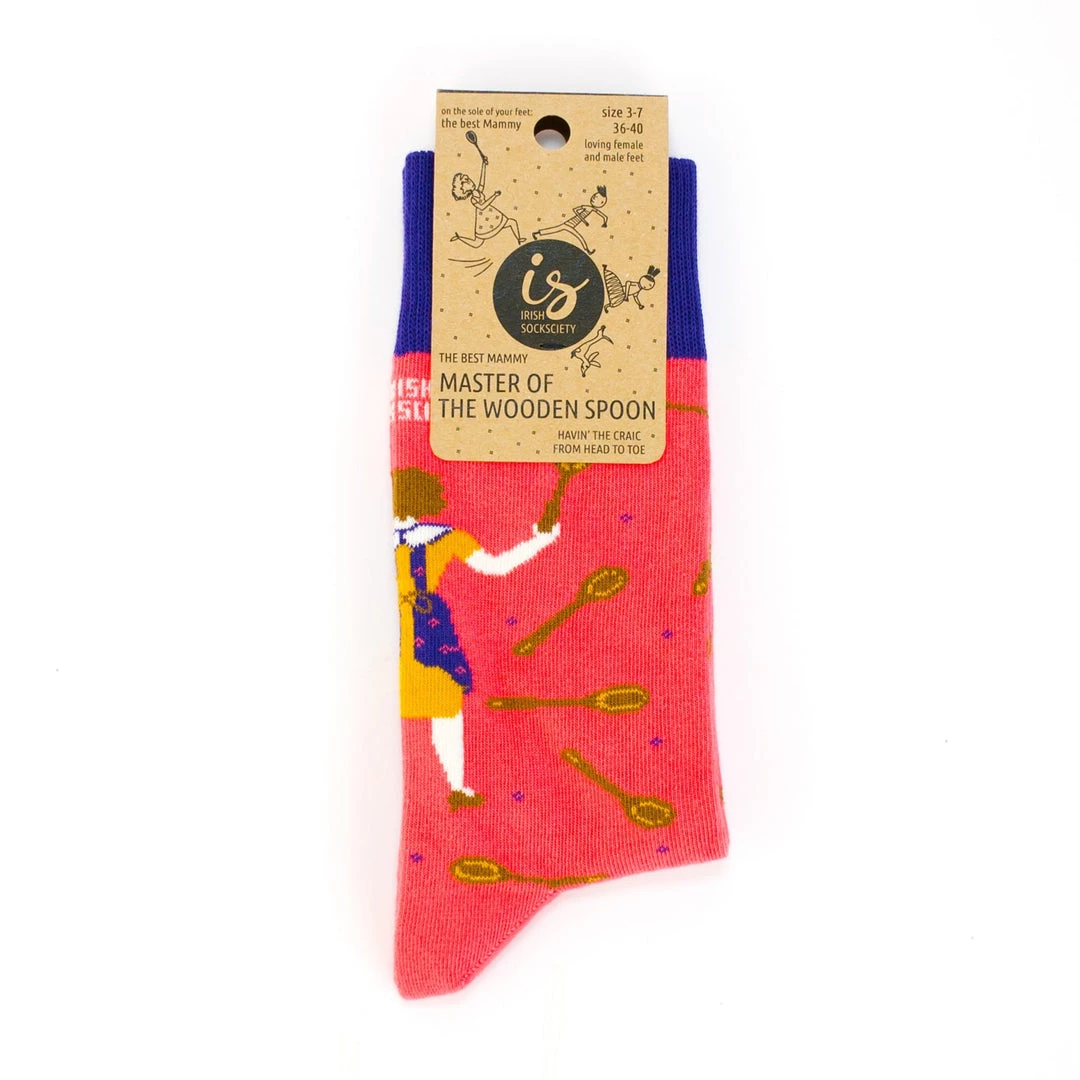 Irish Socksciety THE BEST MAMMY - Funny Irish Socks Made In Ireland