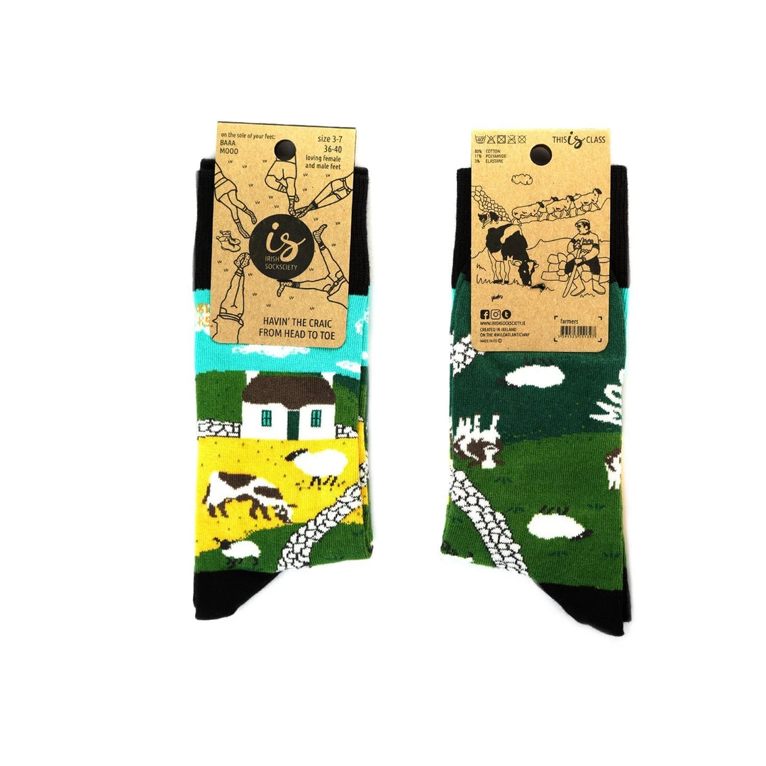 Irish Socksciety THE IRISH LANDSCAPE - Funny Irish Socks Made In Ireland
