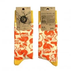 Irish Socksciety Fushia Orange - Funny Irish Socks Made In Ireland