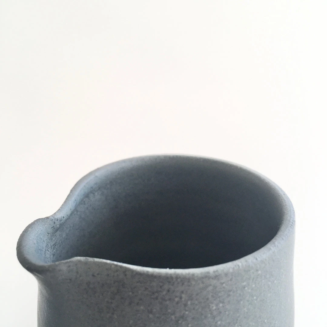 John Ryan Ceramics All Pottery CHARCOAL - Mini Creamer - Hand Thrown Contemporary Irish Pottery