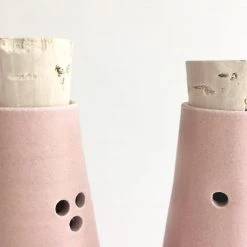 John Ryan Ceramics BABY PINK - Salt & Pepper Shaker - Hand Thrown Contemporary Irish Pottery