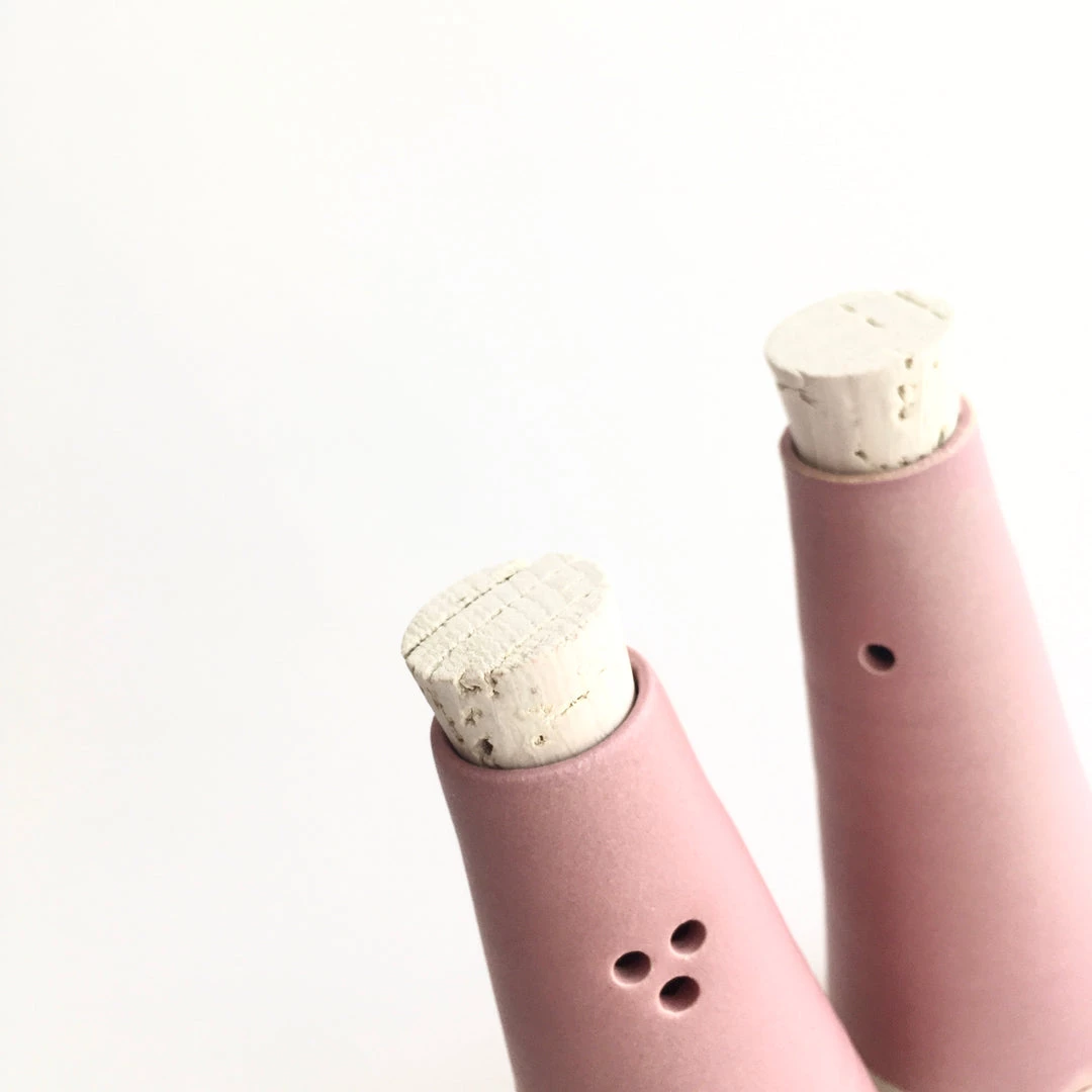 John Ryan Ceramics HOT PINK - Salt & Pepper Shaker - Hand Thrown Contemporary Irish Pottery All Pottery