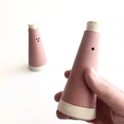John Ryan Ceramics HOT PINK - Salt & Pepper Shaker - Hand Thrown Contemporary Irish Pottery All Pottery