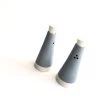 John Ryan Ceramics SALT & PEPPER Shakers - Soft Grey - Hand Thrown Contemporary Irish Pottery