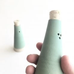 John Ryan Ceramics All Pottery IRISH GREEN - Salt & Pepper Shaker - Hand Thrown Contemporary Irish Pottery
