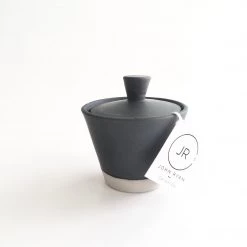 John Ryan Ceramics All Pottery CHARCOAL - Sugar Bowl - Hand Thrown Contemporary Irish Pottery