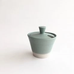 John Ryan Ceramics IRISH GREEN - Sugar Bowl - Hand Thrown Contemporary Irish Pottery All Pottery