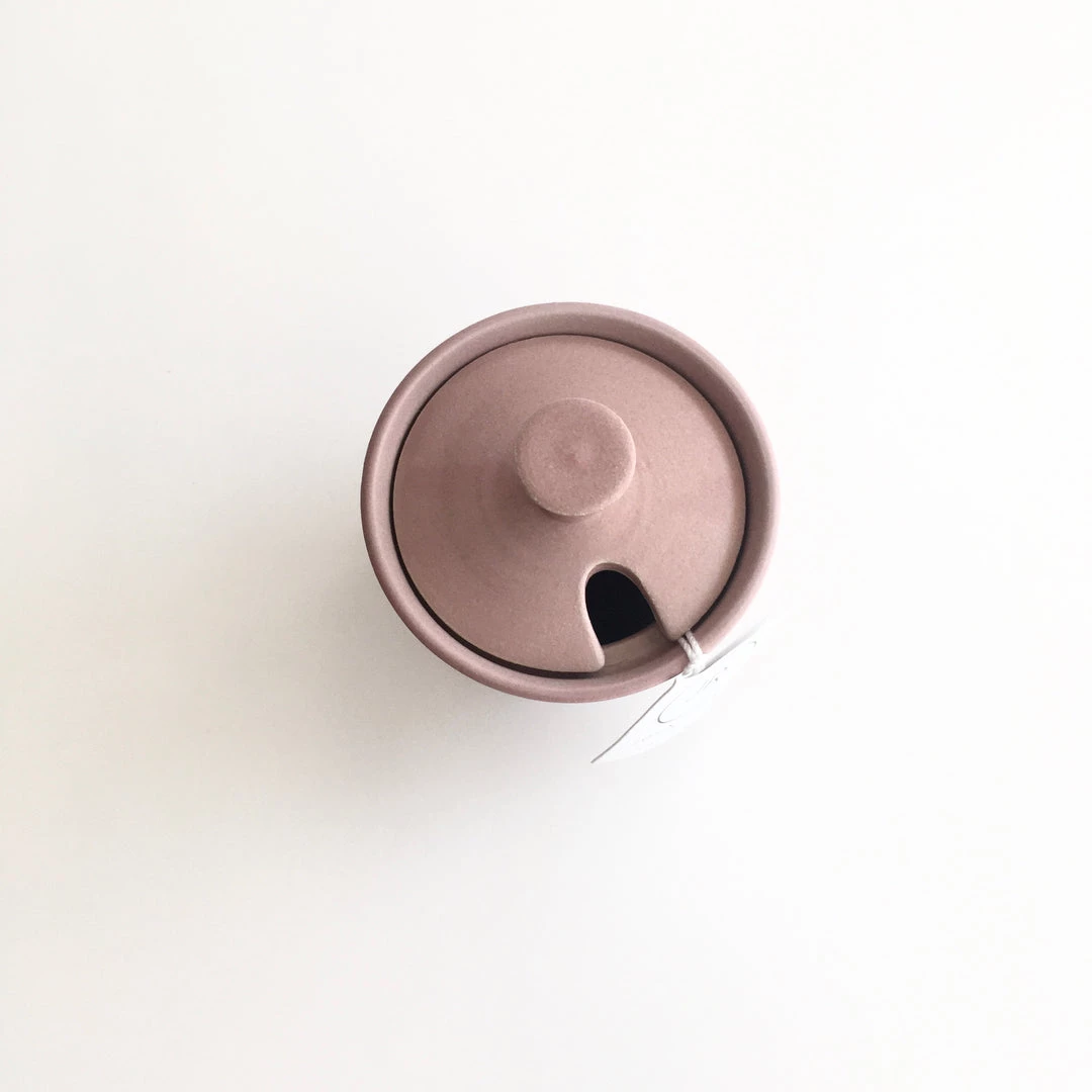 John Ryan Ceramics BABY PINK - Sugar Bowl - Hand Thrown Contemporary Irish Pottery