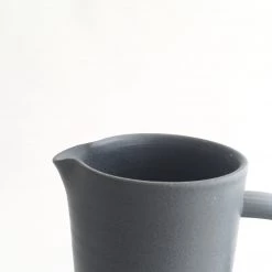 John Ryan Ceramics All Pottery CHARCOAL - Tall Handled Jug - Hand Thrown Contemporary Irish Pottery