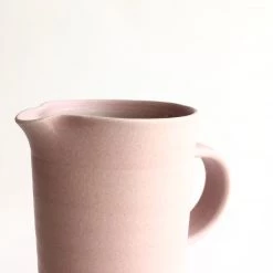 John Ryan Ceramics BABY PINK - Tall Handled Jug - Hand Thrown Contemporary Irish Pottery