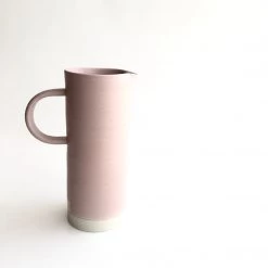 John Ryan Ceramics BABY PINK - Tall Handled Jug - Hand Thrown Contemporary Irish Pottery