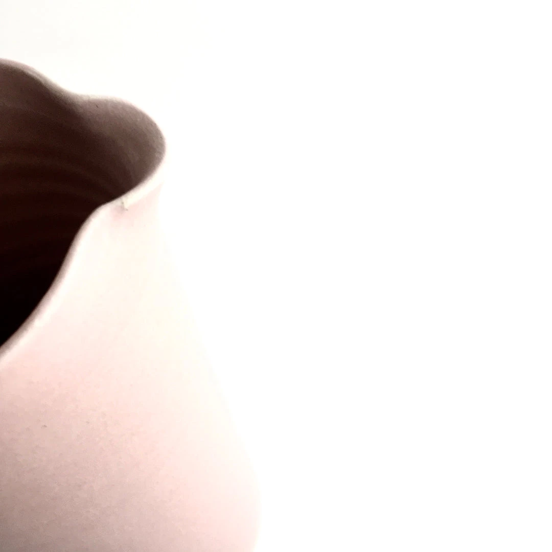 John Ryan Ceramics BABY PINK - Tall Handled Jug - Hand Thrown Contemporary Irish Pottery