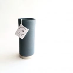 John Ryan Ceramics VASE - Soft Grey - Hand Thrown Contemporary Irish Pottery All Pottery