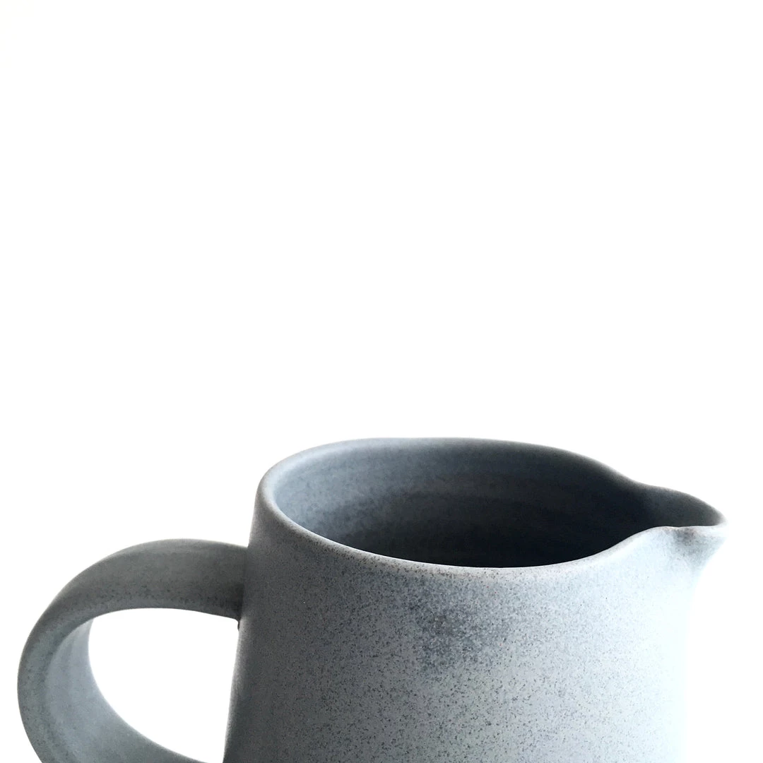 John Ryan Ceramics CONICAL JUG - Soft Grey - Handled - Hand Thrown Contemporary Irish Pottery All Pottery