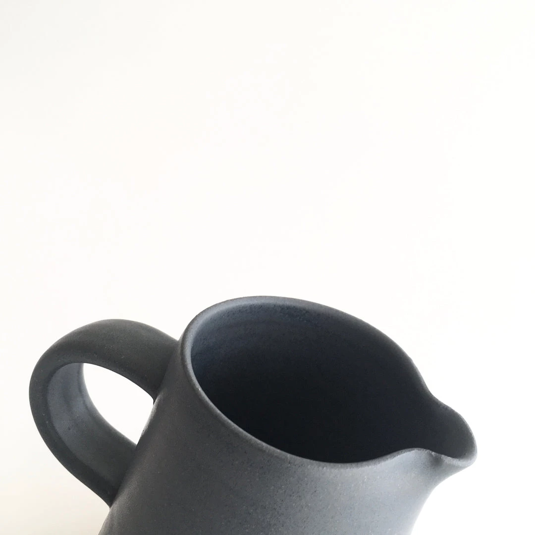John Ryan Ceramics CHARCOAL - Conical Jug - Hand Thrown Contemporary Irish Pottery All Pottery