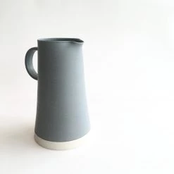 John Ryan Ceramics CONICAL JUG - Soft Grey - Handled - Hand Thrown Contemporary Irish Pottery All Pottery