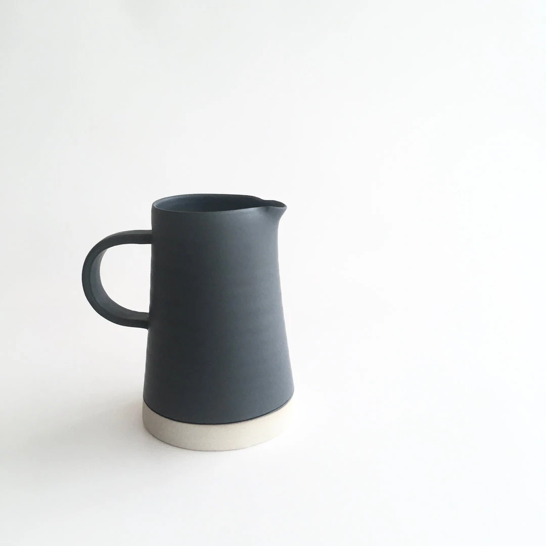 John Ryan Ceramics CHARCOAL - Conical Jug - Hand Thrown Contemporary Irish Pottery All Pottery