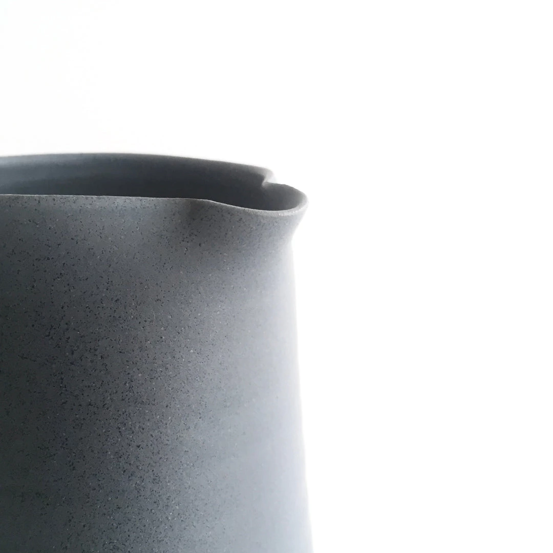 John Ryan Ceramics CHARCOAL - Conical Jug - Hand Thrown Contemporary Irish Pottery All Pottery
