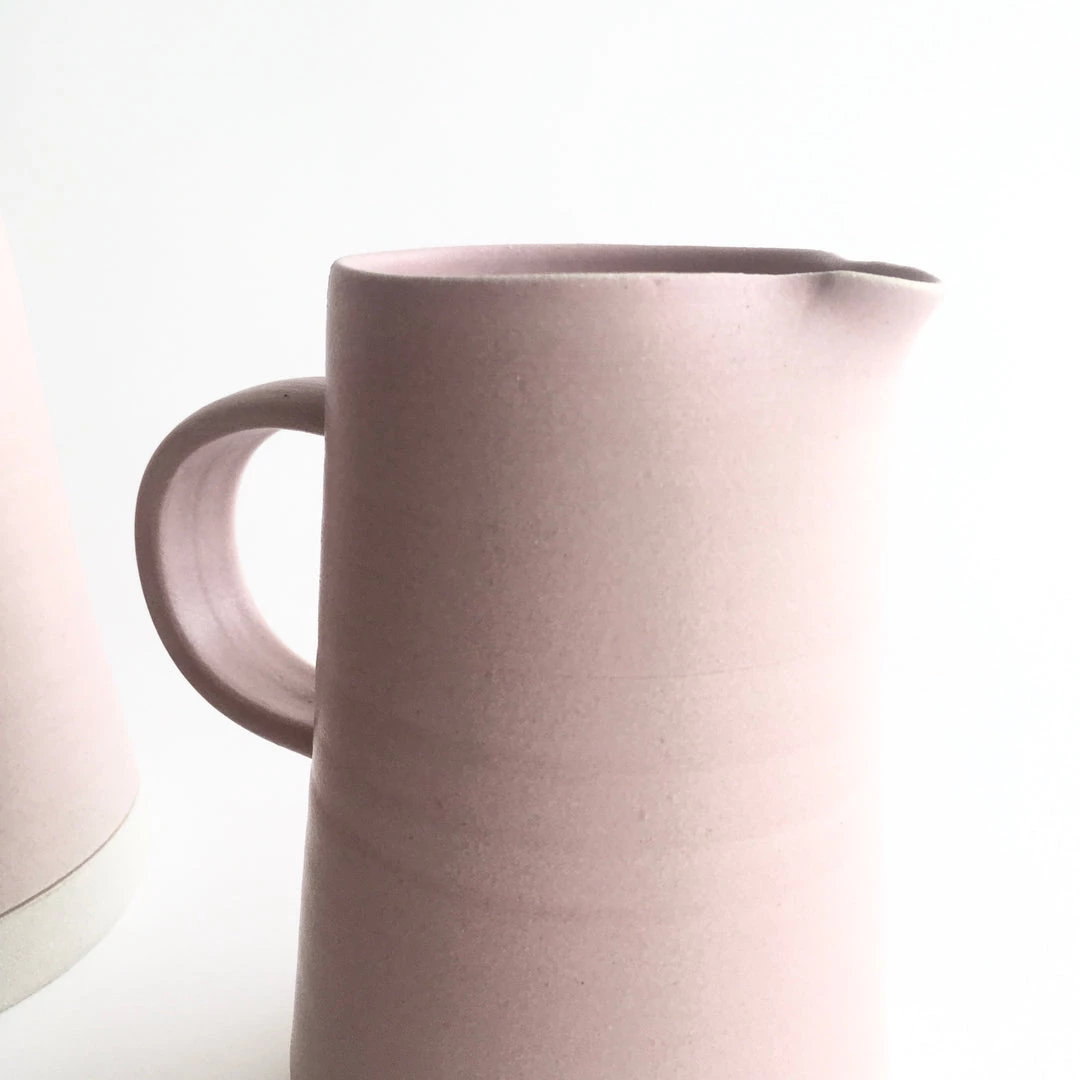 John Ryan Ceramics BABY PINK - Jug - Hand Thrown Contemporary Irish Pottery