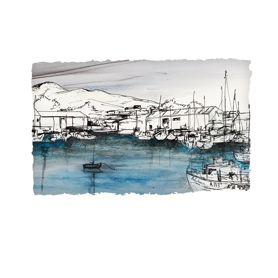 Stephen Farnan Studio Places KILKEEL HARBOUR County Down By Stephen Farnan