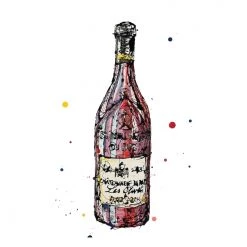 CHATEAUNEUF DU PAPE - Red Wine Bottle By Kathryn Callaghan