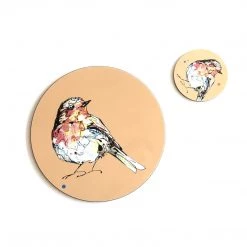 Kathryn Callaghan ROBIN - Placemat / Coaster - Orange Home Accessories