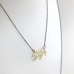 Three Point Brass Necklace - Kaiko - Made In Ireland