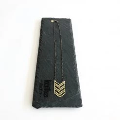 Necklaces Arrow Geometric Brass Necklace - Kaiko - Made In Ireland