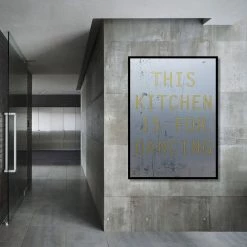 THIS KITCHEN IS FOR DANCING By Typo-gra-phy Contemporary