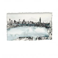 Stephen Farnan Studio LIVERPOOL, ACROSS THE MERSEY - Iconic City Skyline From Birkenhead Harbour By Stephen Farnan Places