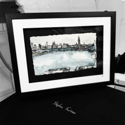 Stephen Farnan Studio LIVERPOOL, ACROSS THE MERSEY - Iconic City Skyline From Birkenhead Harbour By Stephen Farnan Places