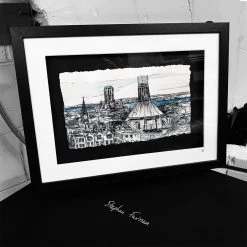 Stephen Farnan Studio LIVERPOOL - Twin Cathedrals Of Liverpool England - By Stephen Farnan Places