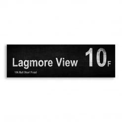 Belfast Canvas Co. LAGMORE VIEW Via Bell Steel Rd 10f Canvas Bus Signs